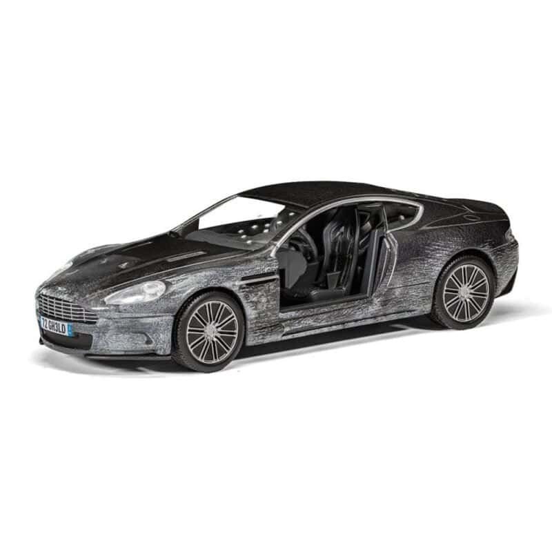 Coche Aston Martin DBS gris de la película Quantum of Solace (James Bond 007) a escala 1/36 Corgi