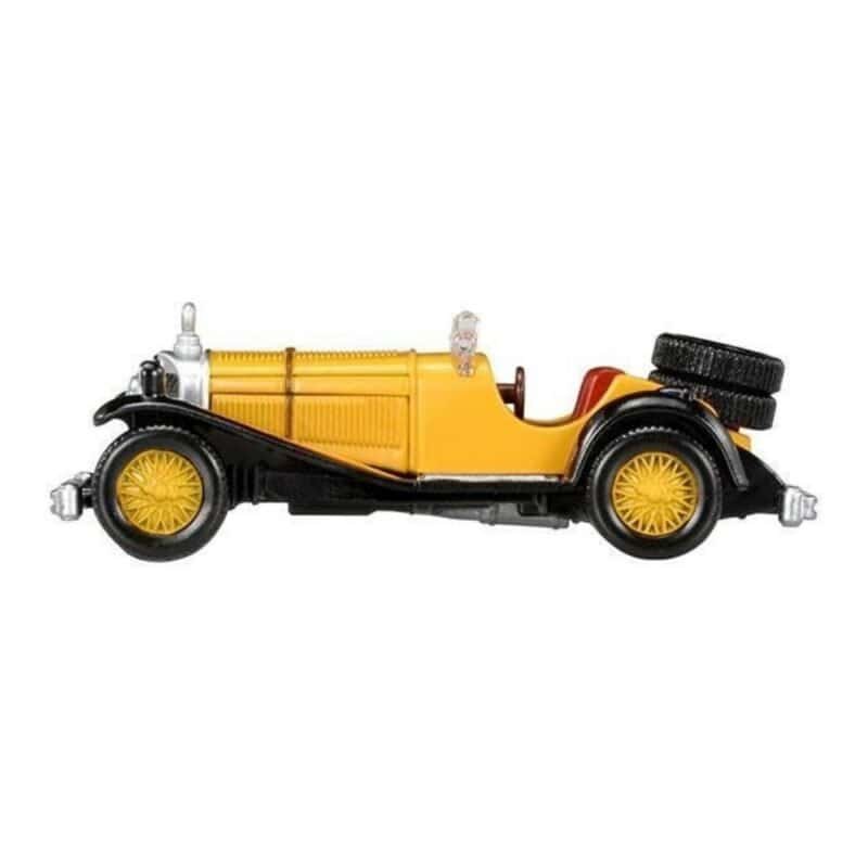 Miniatura coche amarillo Mercedes Benz SSK 1928 de la serie Lupin III a escala 1/64 Tomica