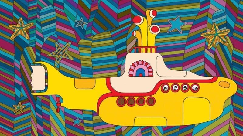 Submarino amarillo de la película Yellow Submarine de los Beatles