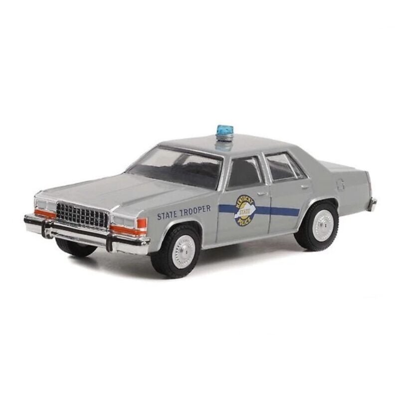 Miniatura coche de policía gris Ford LTD Crown Victoria de la película Rain Man a escala 1/64 Greenlight