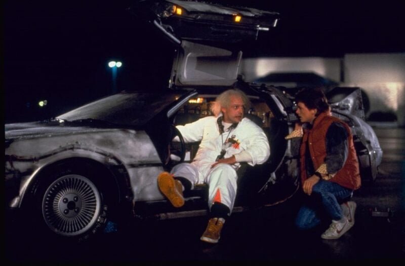 Coche DeLorean de la película Regreso al futuro