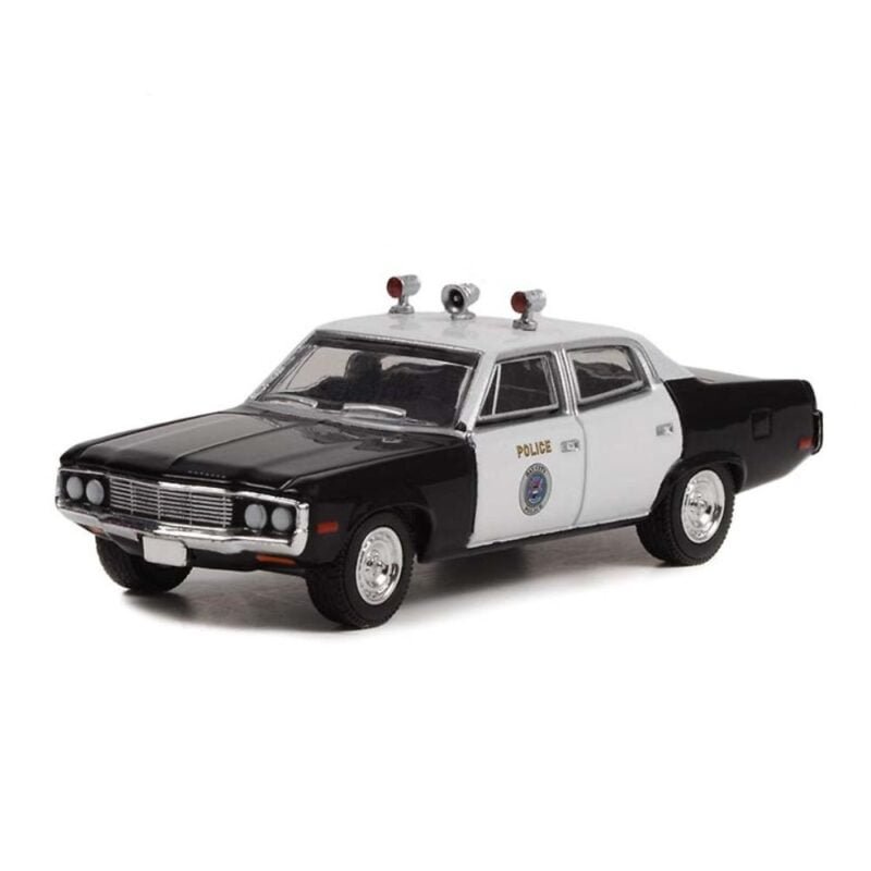 Miniatura coche policía blanco y negro AMC Matador 1972 de la serie Starsky & Hutch a escala 1/64 Greenlight