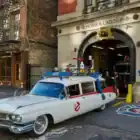 Coche ambulancia ECTO-1 de la película Cazafantasmas