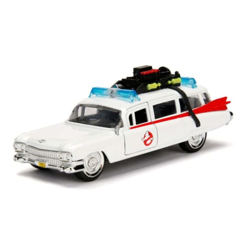 Miniatura coche ambulancia ECTO-1 de la película Cazafantasmas a escala 1/24 Jada