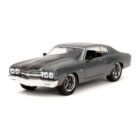 Miniatura coche gris Chevrolet Chevelle SS 1970 de la película Fast & Furious 4 a escala 1/24 Jada