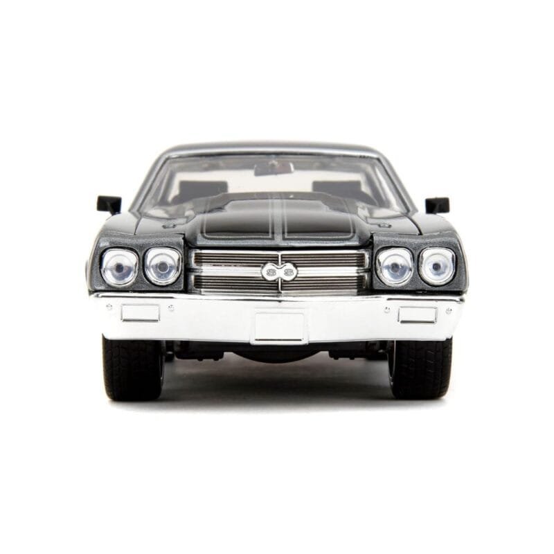 Miniatura coche gris Chevrolet Chevelle SS 1970 de la película Fast & Furious 4 a escala 1/24 Jada