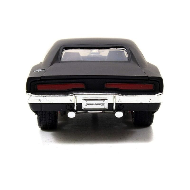 Miniatura coche negro mate Dodge Charger 1970 de la película Fast & Furious a escala 1/24 Jada