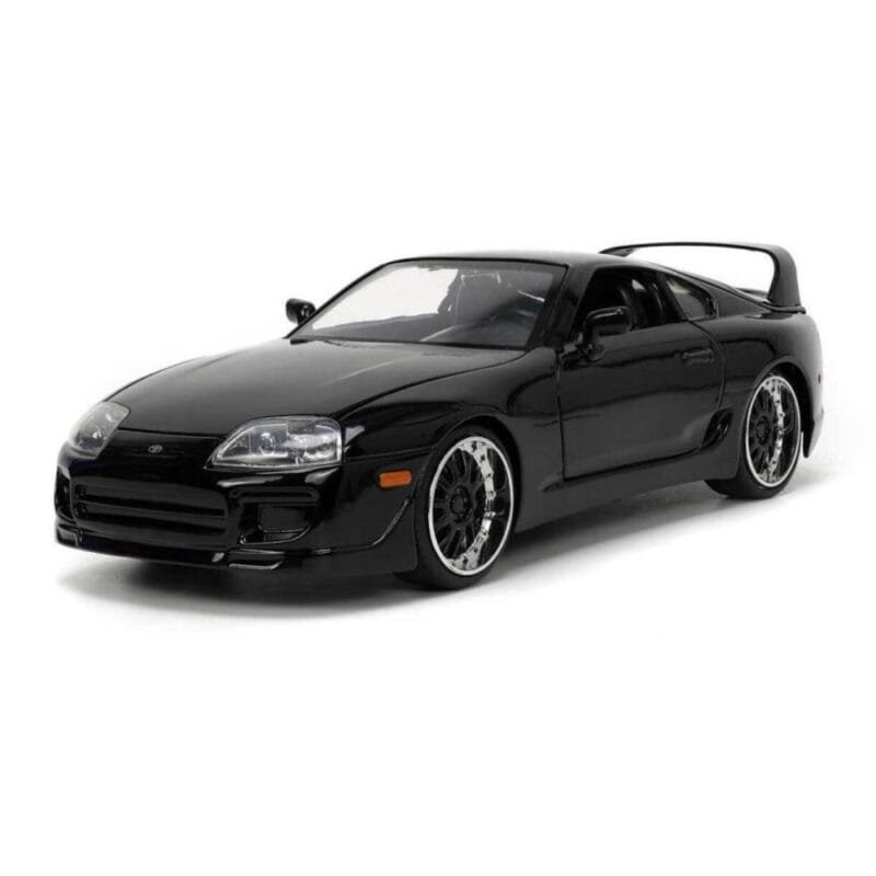 Miniatura coche negro Toyota Supra 1995 de la película Fast & Furious 5 a escala 1/24 Jada