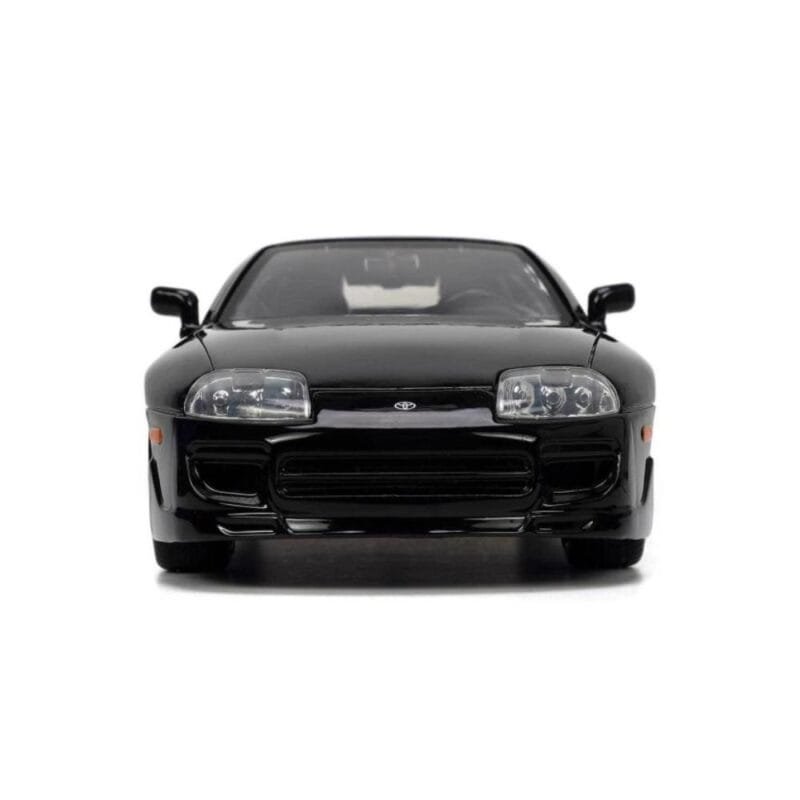 Miniatura coche negro Toyota Supra 1995 de la película Fast & Furious 5 a escala 1/24 Jada