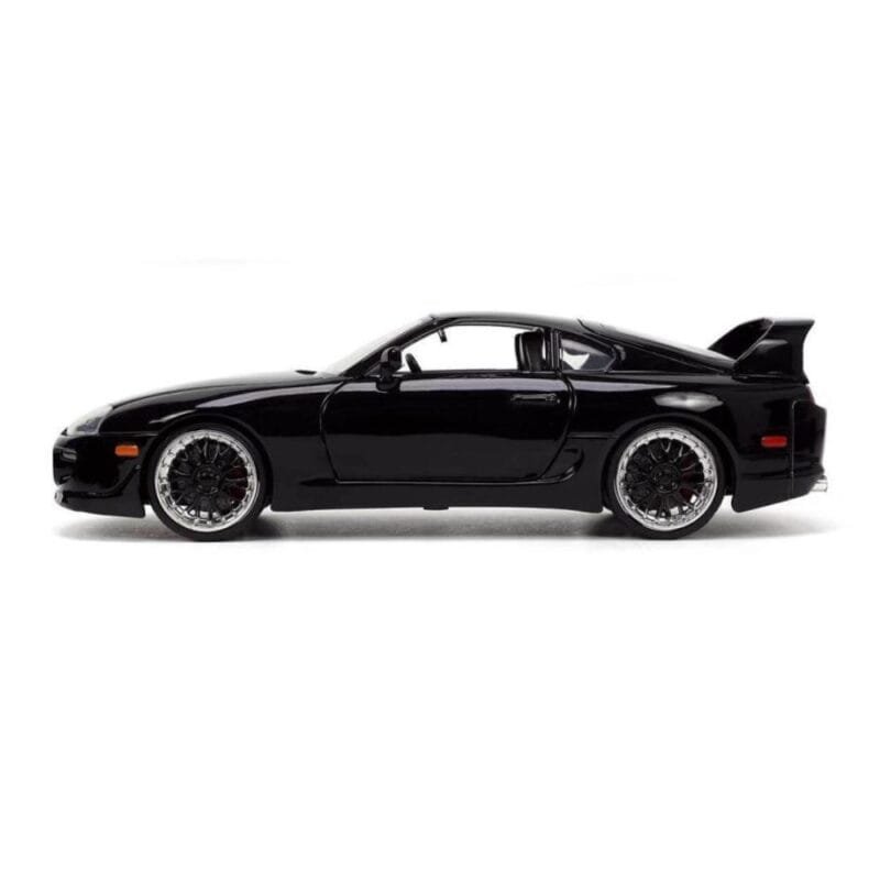 Miniatura coche negro Toyota Supra 1995 de la película Fast & Furious 5 a escala 1/24 Jada