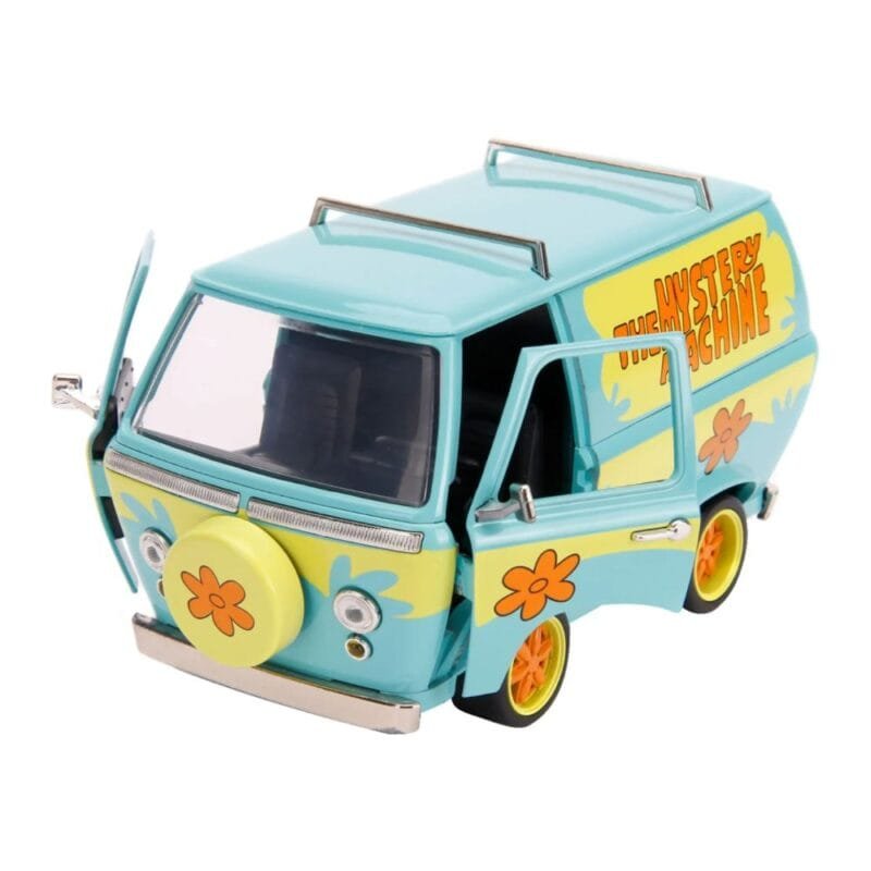 Miniatura coche furgoneta azul y verde Máquina del Misterio de la Serie Scooby-Doo a escala 1/24 Jada