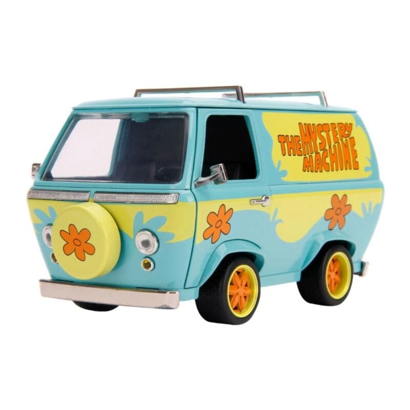 Miniatura coche furgoneta azul y verde Máquina del Misterio de la Serie Scooby-Doo a escala 1/24 Jada