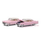 Miniatura coche descapotable rosa Cadillac Fleetwood Serie 60 de Elvis a escala 1/64 Greenlight