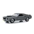 Miniatura coche Ford Mustang Boss 429 1969 gris de la película John Wick a escala 1/18 Greenlight