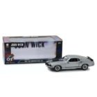 Miniatura coche Ford Mustang Boss 429 1969 gris de la película John Wick a escala 1/18 Greenlight