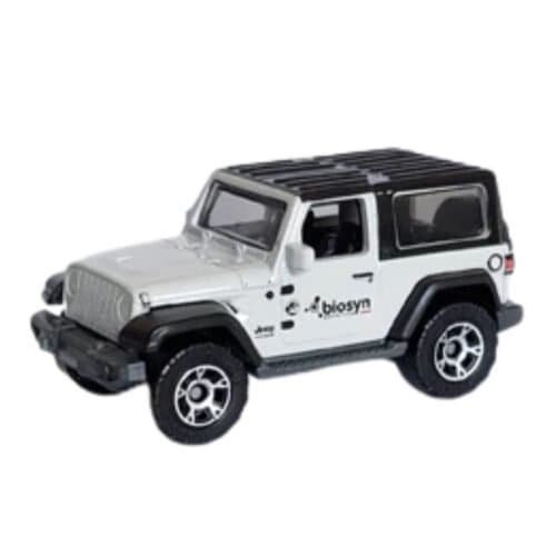 Miniatura coche todoterreno Jeep Wrangler de Biosyn Genetics de la película Jurassic World a escala 1/64 Matchbox