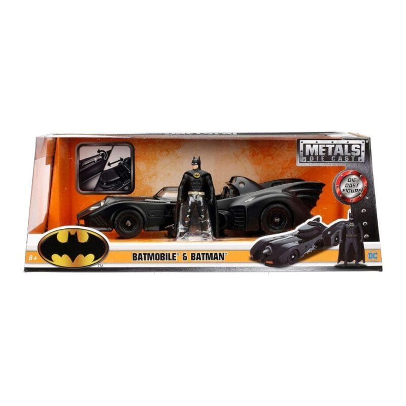 Miniatura coche negro Batmobile de la película Batman Returns a escala 1/24 Jada