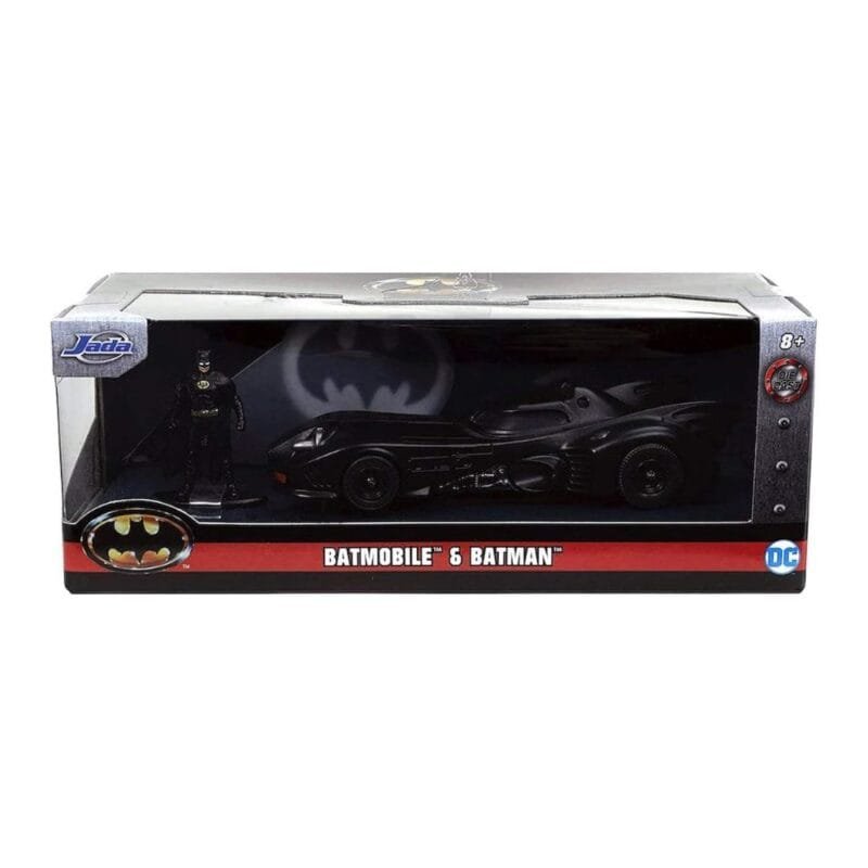 Miniatura coche negro Batmobile con figura de la película Batman Returns a escala 1/32 Jada