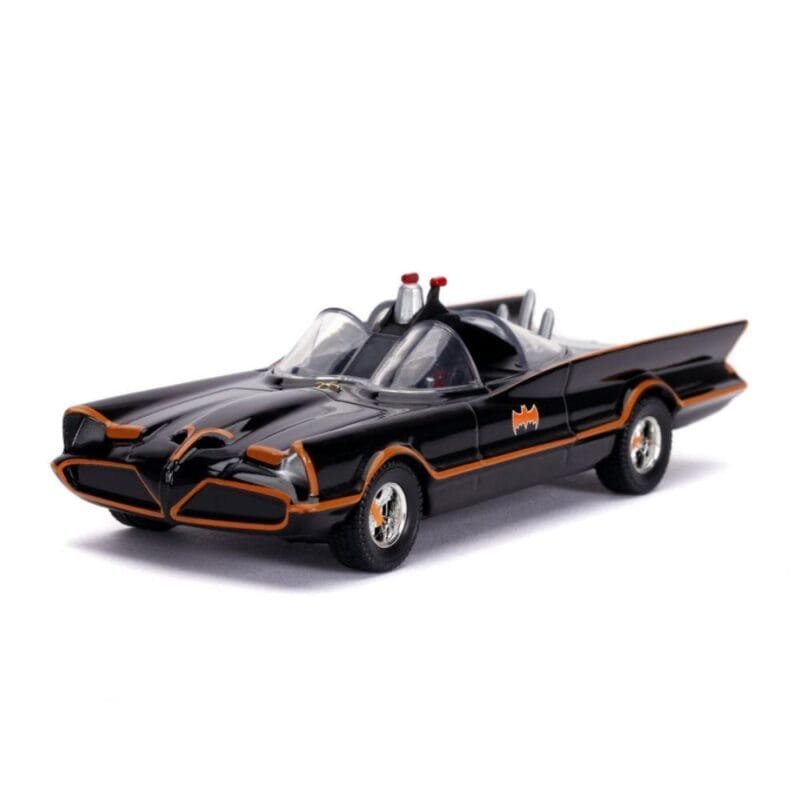 Miniatura coche negro y naranja Batmobile de la serie Batman a escala 1/32 Jada