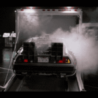 Matrícula coche DeLorean de Regreso al Futuro