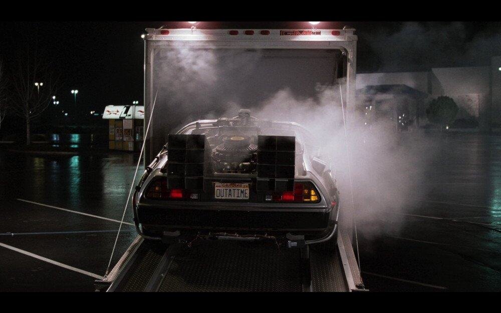 Matrícula coche DeLorean de Regreso al Futuro