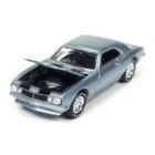 Miniatura coche Christine Chevrolet Camaro 1967 gris a escala 1/64 Johnny Lightning