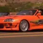 Coche naranja Toyota Supra 1995 de la película Fast & Furious