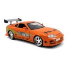 Miniatura coche naranja Toyota Supra 1995 de la película Fast & Furious a escala 1/24 Jada