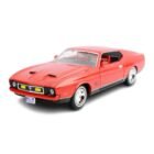 Miniatura coche rojo Ford Mustang Mach 1 1969 conducido por James Bond 007 en la película Diamantes para la eternidad a escala 1/24 Motor Max