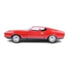 Miniatura coche rojo Ford Mustang Mach 1 1969 conducido por James Bond 007 en la película Diamantes para la eternidad a escala 1/24 Motor Max