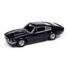 Miniatura coche gris oscuro Aston Martin V8 Vantage conducido por James Bond 007 en la película Sin tiempo para morir a escala 1/64 Johnny Lightning