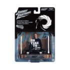 Miniatura coche gris oscuro Aston Martin V8 Vantage conducido por James Bond 007 en la película Sin tiempo para morir a escala 1/64 Johnny Lightning