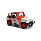 Miniatura coche todoterreno gris y blanco Jeep Wrangler nº 12 de la película Jurassic World a escala 1/24 Jada