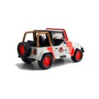 Miniatura coche todoterreno rojo y gris Jeep Wrangler nº 12 de la película Jurassic World a escala 1/24 Jada