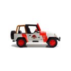 Miniatura coche todoterreno rojo y gris Jeep Wrangler nº 12 de la película Jurassic World a escala 1/24 Jada