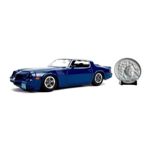 Miniatura coche Chevrolet Camaro 1979 con moneda Billy de la serie Stranger Things a escala 1/24 Jada