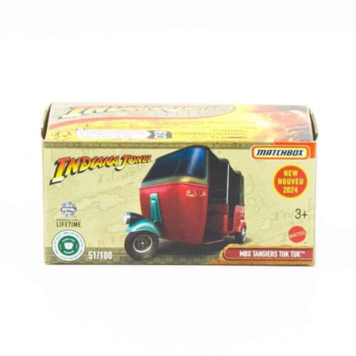 Miniatura moto Tuk Tuk MBX Tangiers rojo de la película Indiana Jones a escala 1/64 Matchbox