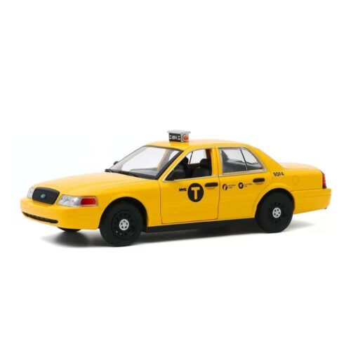 Miniatura coche Ford Crown Victoria Taxi 2008 amarillo de la película John Wick 2 a escala 1/24 Greenlight