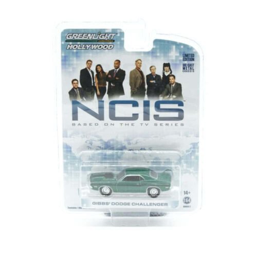 Miniatura coche Dodge Challenger 1970 verde de la serie NCIS a escala 1/64 Greenlight Green Machine