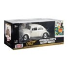 Miniatura coche blanco Volkswagen Beetle de la película de James Bond 007 Al servicio secreto de su Majestad 1/24 Motor Max