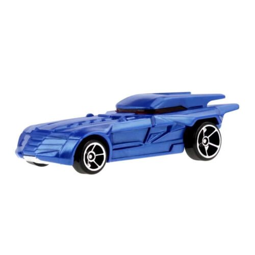 Miniatura coche azul Batmobile de la serie animada Batman a escala 1/64 Hot Wheels