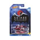Miniatura avión negro y rojo Batplane de la serie animada Batman a escala 1/64 Hot Wheels