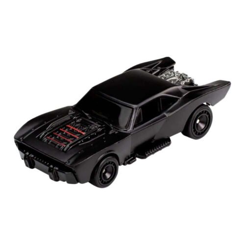 Miniatura coche negro Batmobile de la película The Batman a escala 1/64 Hot Wheels
