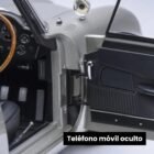 Miniatura coche gris Aston Martin DB5 con todos los gadgets conducido por James Bond 007 en la película Goldfinger a escala 1/18 Autoart