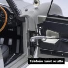 Miniatura coche gris Aston Martin DB5 con todos los gadgets conducido por James Bond 007 en la película Goldfinger a escala 1/18 Autoart