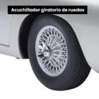 Miniatura coche gris Aston Martin DB5 con todos los gadgets conducido por James Bond 007 en la película Goldfinger a escala 1/18 Autoart