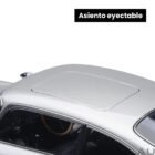 Miniatura coche gris Aston Martin DB5 con todos los gadgets conducido por James Bond 007 en la película Goldfinger a escala 1/18 Autoart