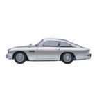 Miniatura coche gris Aston Martin DB5 con todos los gadgets conducido por James Bond 007 en la película Goldfinger a escala 1/18 Autoart