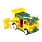 Miniatura furgoneta amarilla y verde Party Wagon de la serie Las Tortugas Ninja a escala 1/64 Hot Wheels