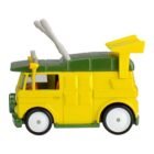 Miniatura furgoneta amarilla y verde Party Wagon de la serie Las Tortugas Ninja a escala 1/64 Hot Wheels